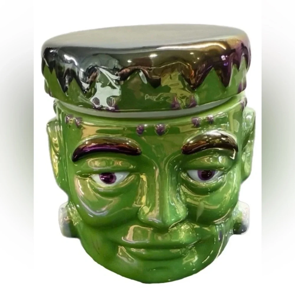 LAST ONE! NEW MARTHA STEWART Iridescent FRANKENSTEIN Halloween Candle - Picture 1 of 8